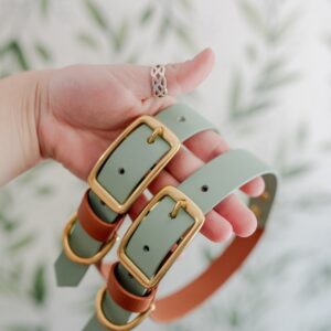 Better than Leather | Two-Tone | Biothane Dog Collar | Handmade | Waterproof