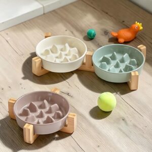 Ceramic Puppy Slow Feeder Bowl – Anti-Choking, Anti-Crack Durable Dog Food Bowl